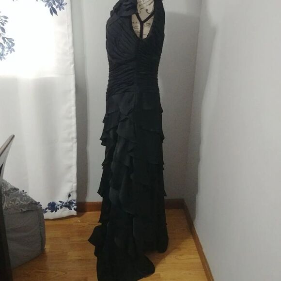 NWT Jade black one shoulder chiffon special occasion 10 - Picture 4 of 13